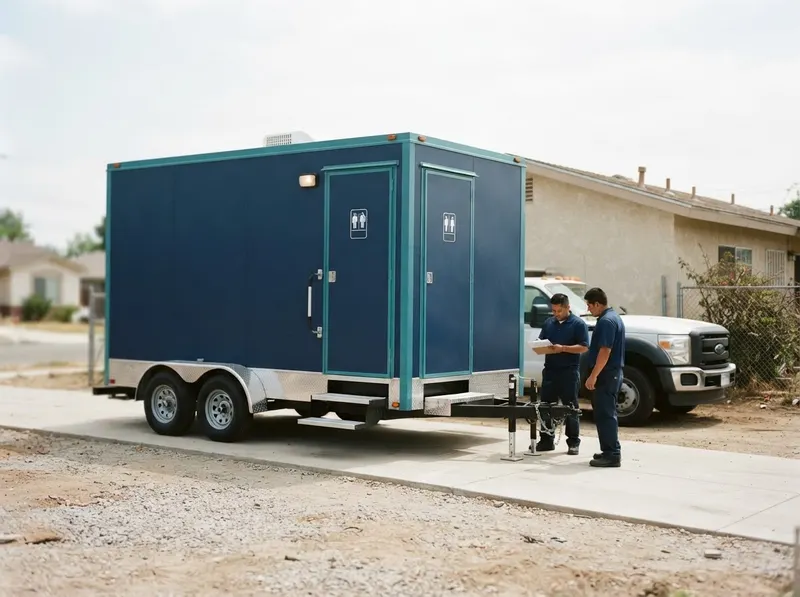 Mobile Restroom Trailers on Towable Carts in Los Angeles, CA